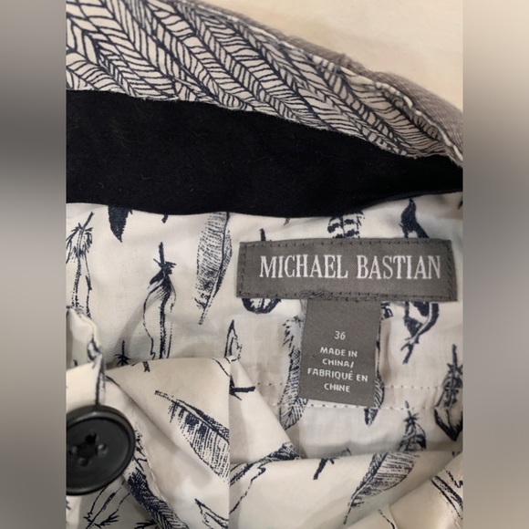 Designer Michael Bastian gray cargo linen/cotton pants. Size 36 - Picture 5 of 6